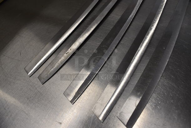 5 SHARPENED Stainless Steel Sashimi Knives. Includes 19". 5 Times Your Bid! - Image 3 of 4