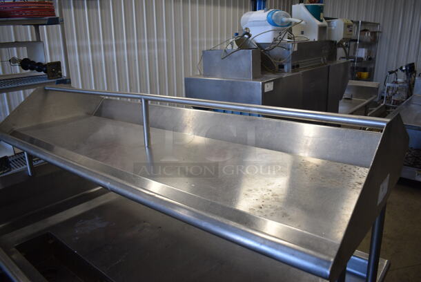 Stainless Steel Commercial Left Side Dirty Side Dishwasher Table. Goes GREAT w/ Items 6 and 7! 67x67x62 - Image 7 of 7