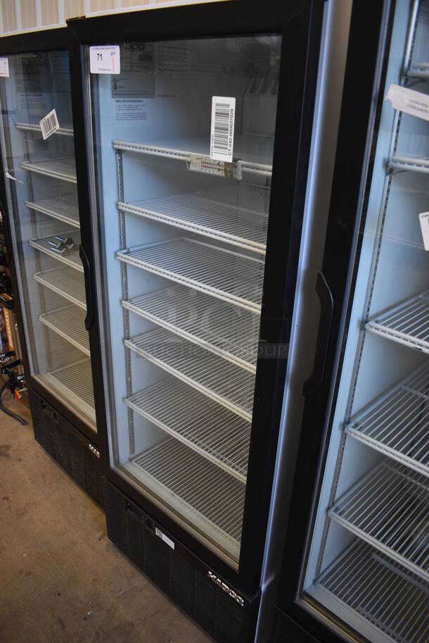 WOW! 2013 Habco Model SE12 Metal Commercial Single Door Reach In Cooler Merchandiser w/ Poly Coated Racks. 115 Volts, 1 Phase. 24x24x62.5. Tested and Working! - Image 2 of 5