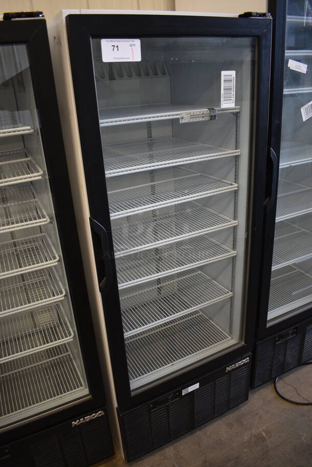 WOW! 2013 Habco Model SE12 Metal Commercial Single Door Reach In Cooler Merchandiser w/ Poly Coated Racks. 115 Volts, 1 Phase. 24x24x62.5. Tested and Working! - Image 3 of 5