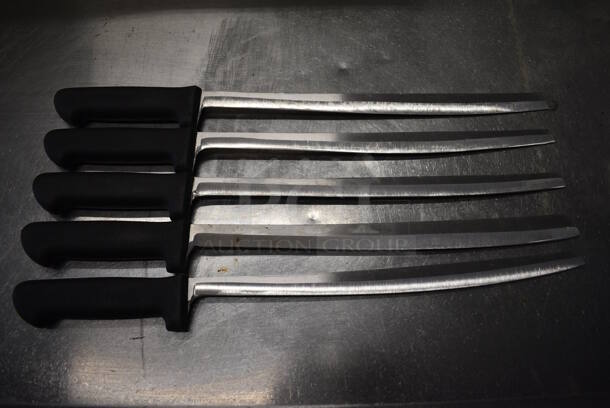 5 SHARPENED Stainless Steel Sashimi Knives. Includes 19". 5 Times Your Bid! - Image 1 of 4