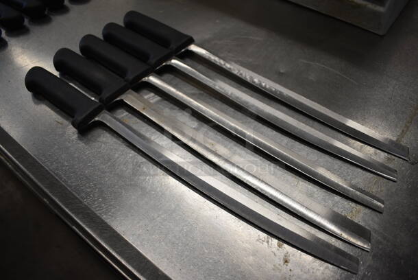 5 SHARPENED Stainless Steel Sashimi Knives. Includes 19". 5 Times Your Bid! - Image 4 of 4