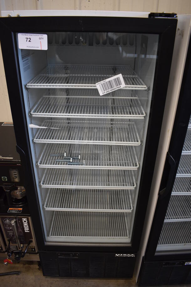 WOW! 2013 Habco Model SE12 Metal Commercial Single Door Reach In Cooler Merchandiser w/ Poly Coated Racks. 115 Volts, 1 Phase. 24x24x62.5. Tested and Working! - Image 1 of 6