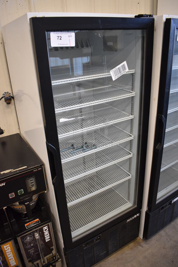 WOW! 2013 Habco Model SE12 Metal Commercial Single Door Reach In Cooler Merchandiser w/ Poly Coated Racks. 115 Volts, 1 Phase. 24x24x62.5. Tested and Working! - Image 2 of 6