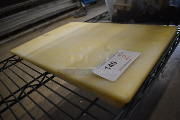 2 White Cutting Boards. 12x18x0.5. 2 Times Your Bid! - Image 2 of 2