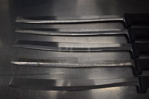 5 SHARPENED Stainless Steel Sashimi Knives. Includes 19". 5 Times Your Bid! - Image 2 of 4