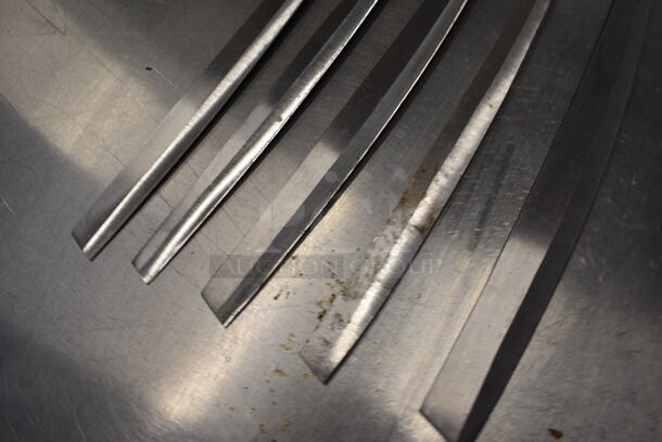 5 SHARPENED Stainless Steel Sashimi Knives. Includes 19". 5 Times Your Bid! - Image 3 of 4