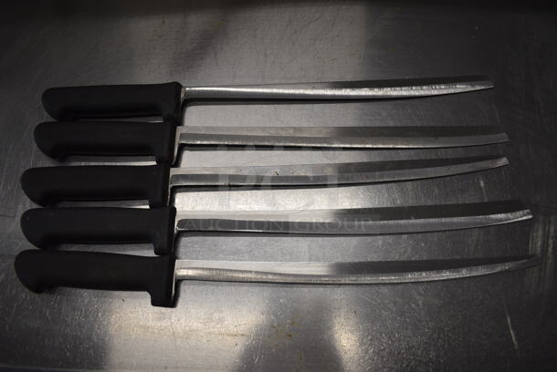 5 SHARPENED Stainless Steel Sashimi Knives. Includes 19