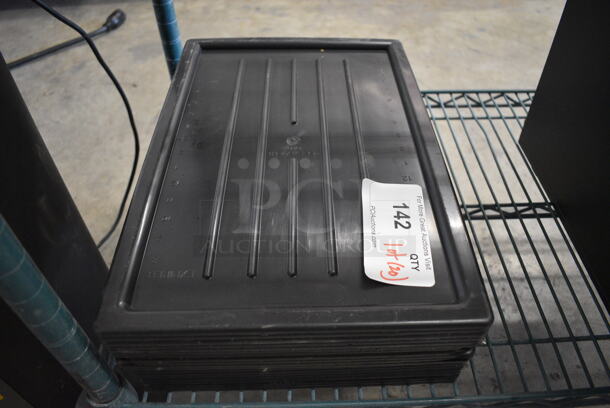 ALL ONE MONEY! Lot of 20 Black Poly Trays. 10.5x15.5x0.5 - Image 1 of 3