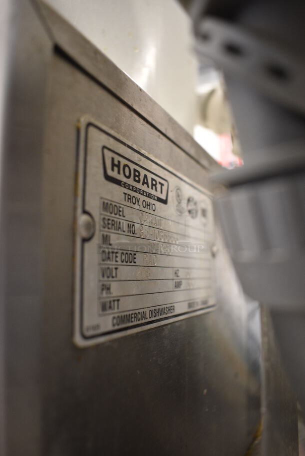 FANTASTIC! Hobart Model C44AW Stainless Steel Commercial Floor Style Conveyor Dishwasher. 208 Volts, 3 Phase. Goes GREAT w/ Items 5, 7 and 262! 64x30x80 - Image 11 of 12