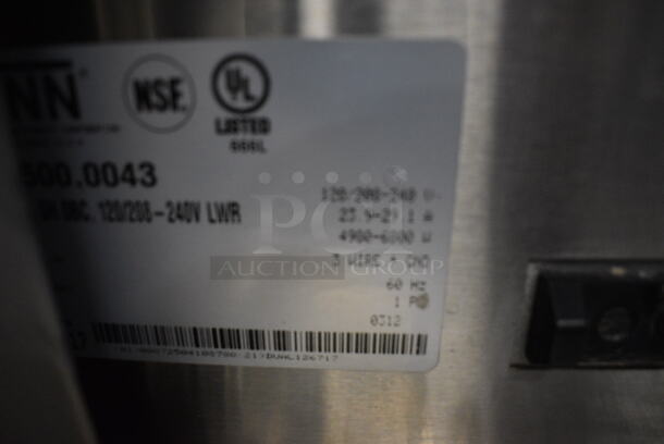 NICE! 2012 Bunn Model DUAL SH DBC Stainless Steel Commercial Countertop Dual Coffee Machine w/ Hot Water Dispenser, 2 Bunn Model SH SERVER Satellite Servers and 2 Metal Brew Baskets. 120/208-240 Volts, 1 Phase. 18x24x37. Tested and Working! - Image 5 of 6