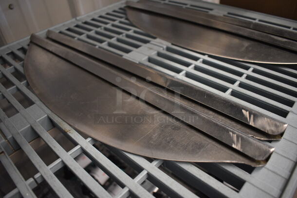 2 Stainless Steel Rocking Dough Cutters. 20.5x1x4. 2 Times Your Bid!