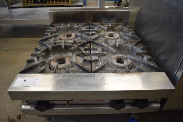 GREAT! Vulcan Stainless Steel Commercial Countertop Natural Gas Powered 4 Burner Range. 24x30x16 - Image 2 of 8