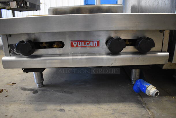 GREAT! Vulcan Stainless Steel Commercial Countertop Natural Gas Powered 4 Burner Range. 24x30x16 - Image 5 of 8