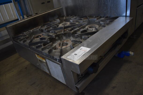 GREAT! Vulcan Stainless Steel Commercial Countertop Natural Gas Powered 4 Burner Range. 24x30x16 - Image 6 of 8