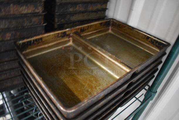 10 Metal 2 Compartment Baking Pans. 10x15x2. 10 Times Your Bid! - Image 2 of 4