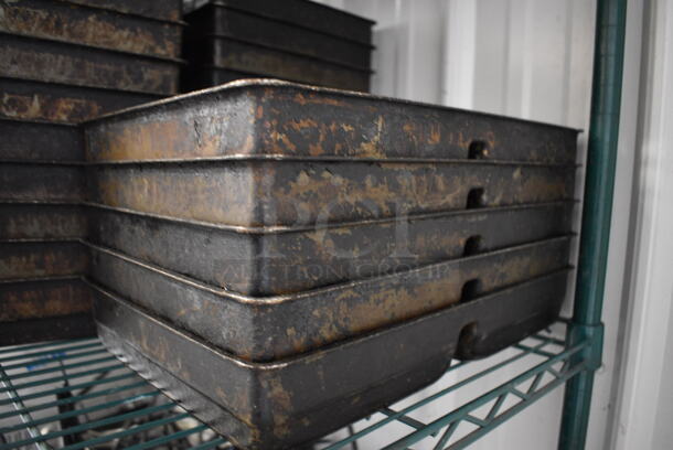 10 Metal 2 Compartment Baking Pans. 10x15x2. 10 Times Your Bid! - Image 3 of 4