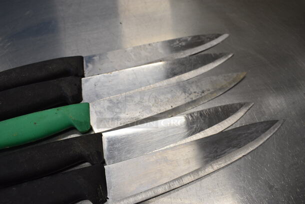 5 SHARPENED Stainless Steel Chef Knives. Includes 14". 5 Times Your Bid! - Image 4 of 4
