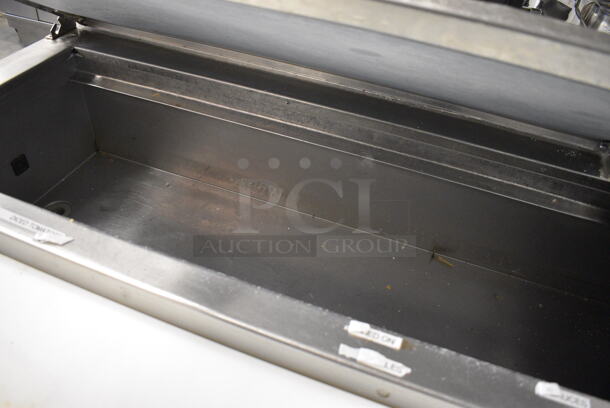 WOW! Delfield Stainless Steel Commercial Pizza Prep Table w/ Cutting Board, 2 Lids, 4 Drawers and Door on Commercial Casters. 83x36x40. Tested and Working! - Image 4 of 7