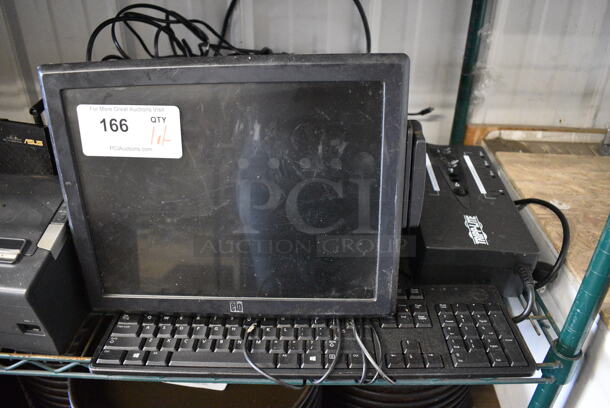 ALL ONE MONEY! Lot of Elo 15" POS Monitor, Epson Receipt Printer, Verifone VX520 Credit Card Reader, Tripp Lite Uninterruptible Power Supply, Keyboard and Router! - Image 3 of 6