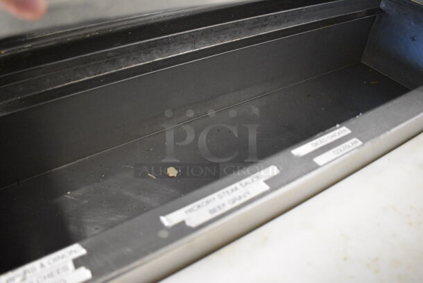 WOW! Delfield Stainless Steel Commercial Pizza Prep Table w/ Cutting Board, 2 Lids, 4 Drawers and Door on Commercial Casters. 83x36x40. Tested and Working! - Image 5 of 7