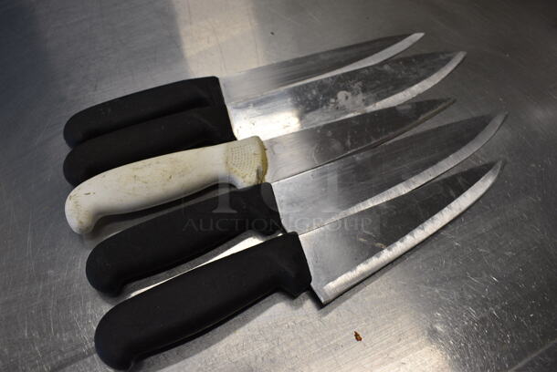 5 SHARPENED Stainless Steel Chef Knives. Includes 14". 5 Times Your Bid! - Image 4 of 4