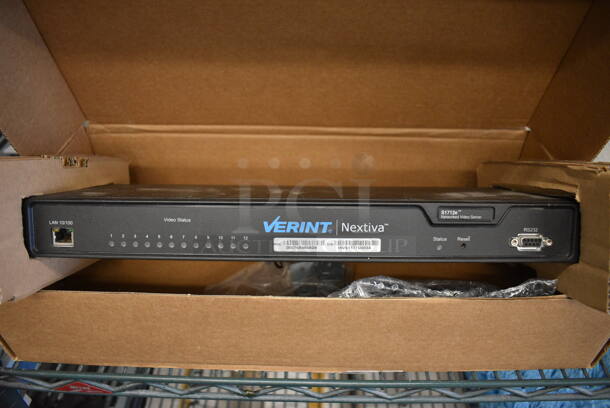 BRAND NEW IN BOX! Verint Nextiva S1712e Networked Video Server. 19x7x2.5 - Image 1 of 5