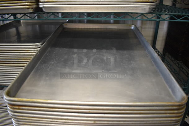 10 Metal Full Size Baking Pans. 18x26x1. 10 Times Your Bid!