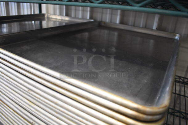 10 Metal Full Size Baking Pans. 18x26x1. 10 Times Your Bid! - Image 2 of 4