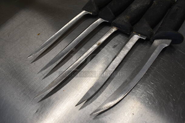 5 SHARPENED Stainless Steel Boning Knives. Includes 12". 5 Times Your Bid! - Image 3 of 4
