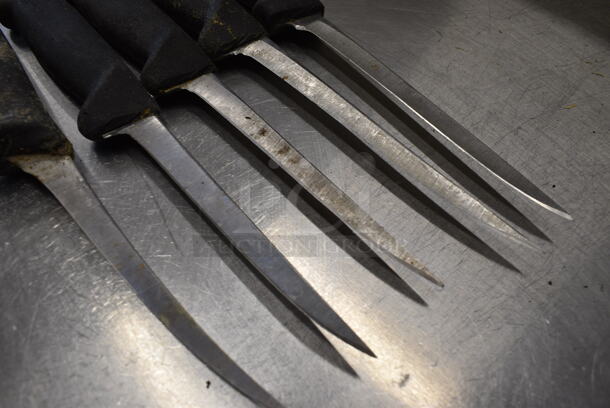 5 SHARPENED Stainless Steel Boning Knives. Includes 12". 5 Times Your Bid! - Image 3 of 4