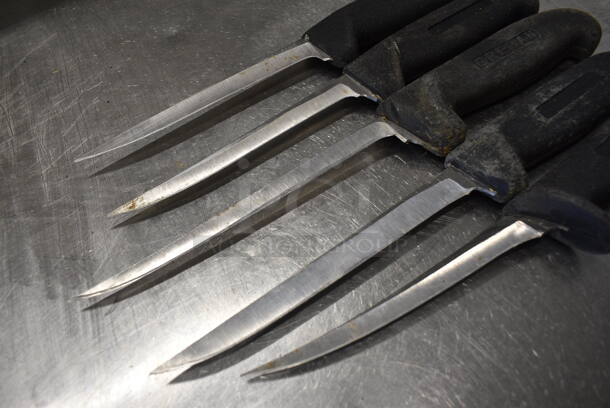 5 SHARPENED Stainless Steel Boning Knives. Includes 12". 5 Times Your Bid! - Image 2 of 4