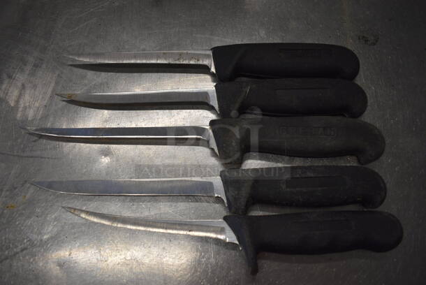 5 SHARPENED Stainless Steel Boning Knives. Includes 12". 5 Times Your Bid! - Image 4 of 4