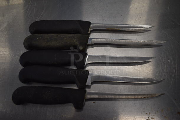 5 SHARPENED Stainless Steel Boning Knives. Includes 11". 5 Times Your Bid! - Image 1 of 4
