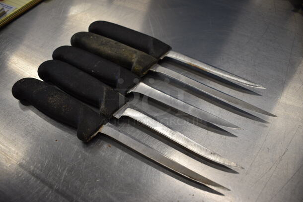 5 SHARPENED Stainless Steel Boning Knives. Includes 11". 5 Times Your Bid! - Image 2 of 4