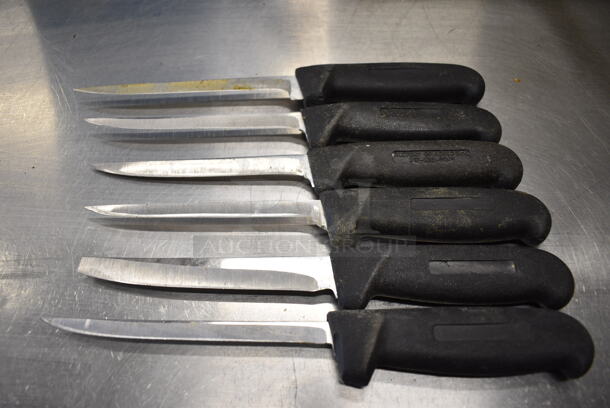 6 SHARPENED Stainless Steel Boning Knives. Includes 11". 6 Times Your Bid! - Image 4 of 4