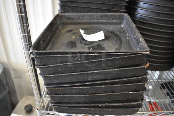 9 Metal Square Baking Pans. 12x12x2. 9 Times Your Bid!