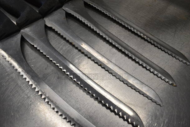5 SHARPENED Stainless Steel Serrated Knives. Includes 14". 5 Times Your Bid! - Image 4 of 4
