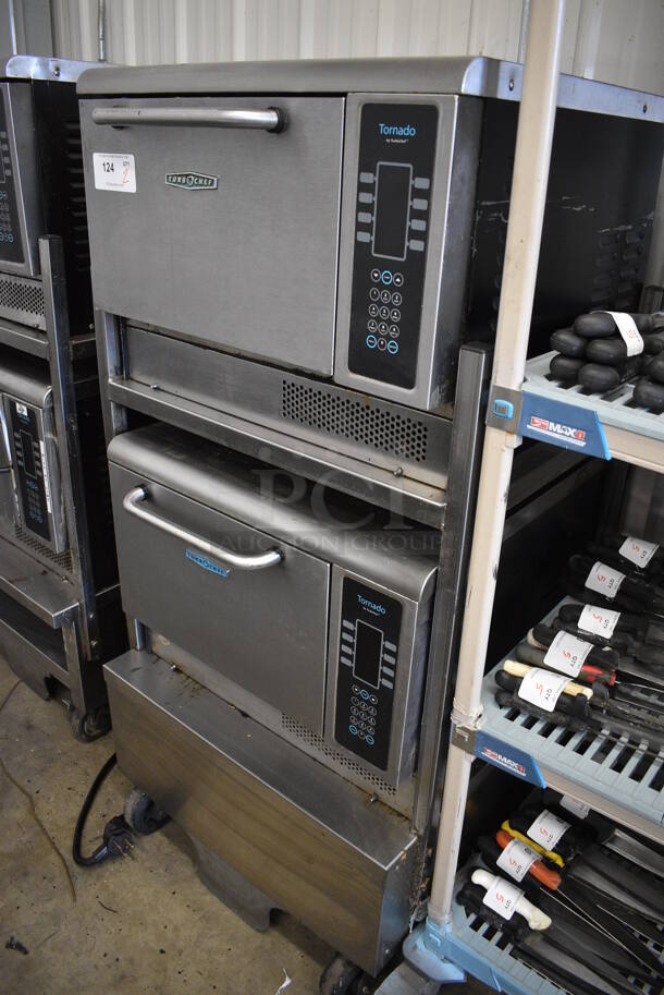 2 FANTASTIC! Turbochef Model NGCD6 Tornado Stainless Steel Commercial Countertop Electric Powered Rapid Cook Ovens on Stainless Steel Commercial 2 Tier Equipment Stand w/ Commercial Casters. 208/240 Volts, 1 Phase. 30x30x60. 2 Times Your Bid! Tested and Working! - Image 2 of 10