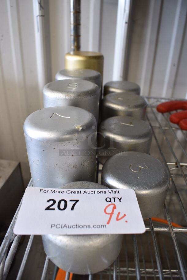 9 Various Metal Round Cutters. Includes 3x3x1.5. 9 Times Your Bid! - Image 1 of 6