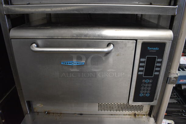 2 FANTASTIC! Turbochef Model NGCD6 Tornado Stainless Steel Commercial Countertop Electric Powered Rapid Cook Ovens on Stainless Steel Commercial 2 Tier Equipment Stand w/ Commercial Casters. 208/240 Volts, 1 Phase. 30x30x60. 2 Times Your Bid! Tested and Working! - Image 5 of 10