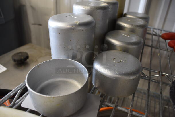 9 Various Metal Round Cutters. Includes 3x3x1.5. 9 Times Your Bid! - Image 6 of 6