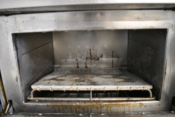 2 FANTASTIC! 2013 Turbochef Model NGCD6 Tornado Stainless Steel Commercial Countertop Electric Powered Rapid Cook Ovens on Stainless Steel Commercial 2 Tier Equipment Stand w/ Commercial Casters. See Pictures For Damage To Top / Bottom Door. 208/240 Volts, 1 Phase. 30x30x60. 2 Times Your Bid! Tested and Working! - Image 5 of 10