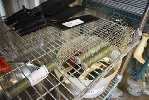 3 Metal Whisks. 12", 21". 3 Times Your Bid!