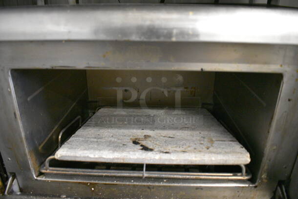 2 FANTASTIC! 2013 Turbochef Model NGCD6 Tornado Stainless Steel Commercial Countertop Electric Powered Rapid Cook Ovens on Stainless Steel Commercial 2 Tier Equipment Stand w/ Commercial Casters. See Pictures For Damage To Top / Bottom Door. 208/240 Volts, 1 Phase. 30x30x60. 2 Times Your Bid! Tested and Working! - Image 7 of 10