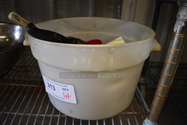 ALL ONE MONEY! Lot of Various Items Including Poly Straining Scoops in Poly Bin! - Image 4 of 4