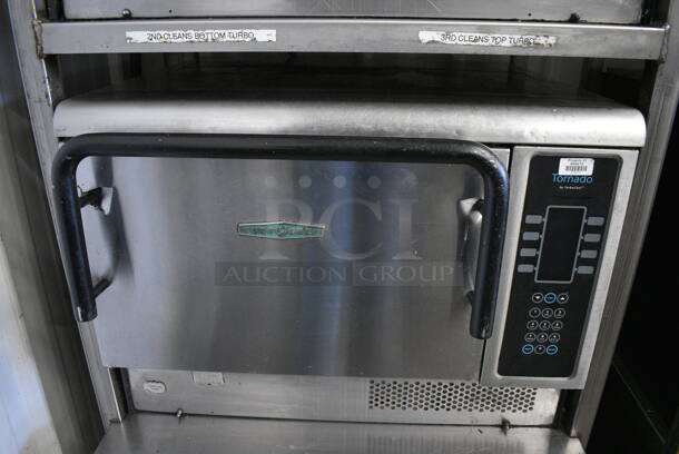 2 FANTASTIC! Turbochef Model NGCD6 Tornado Stainless Steel Commercial Countertop Electric Powered Rapid Cook Ovens on Stainless Steel Commercial 2 Tier Equipment Stand w/ Commercial Casters. Top Is 2013, Bottom Is 2012. 208/240 Volts, 1 Phase. 30x30x60. 2 Times Your Bid! Tested and Working! - Image 6 of 10