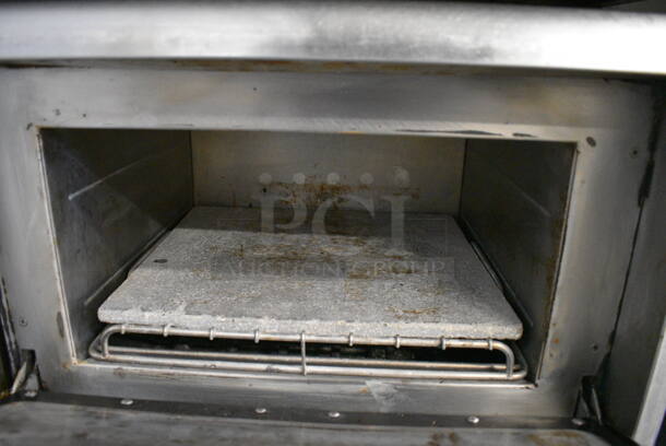 2 FANTASTIC! Turbochef Model NGCD6 Tornado Stainless Steel Commercial Countertop Electric Powered Rapid Cook Ovens on Stainless Steel Commercial 2 Tier Equipment Stand w/ Commercial Casters. Top Is 2013, Bottom Is 2012. 208/240 Volts, 1 Phase. 30x30x60. 2 Times Your Bid! Tested and Working! - Image 7 of 10