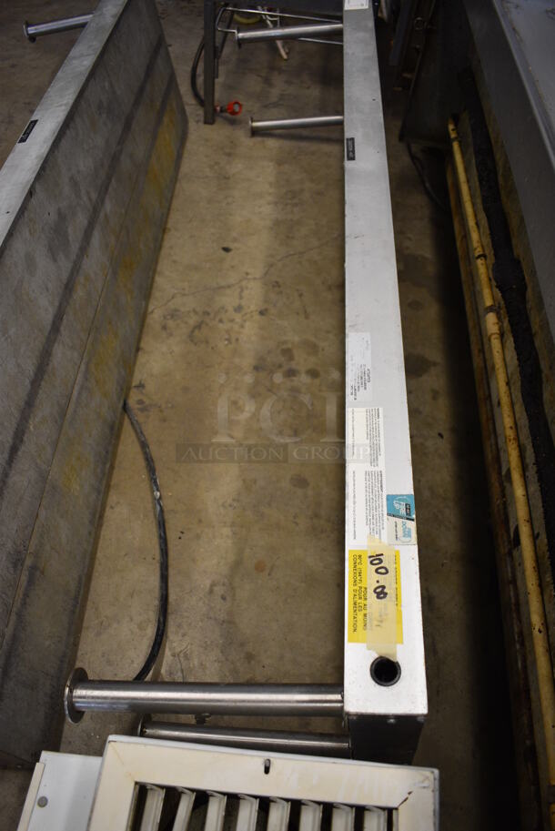 NICE! Metal Commercial Heated Warming Strips on 4 Legs. 110 Volts, 1 Phase. 60x15x12 - Image 4 of 4