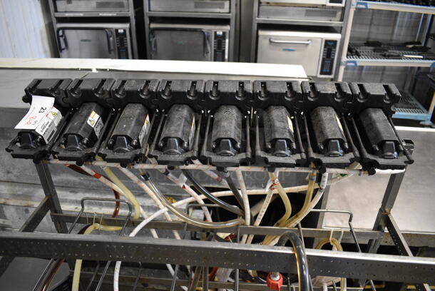 8 Flojet Soda Pumps on Chrome Finish Soda Rack. 41x16x47. 8 Times Your Bid! - Image 4 of 5